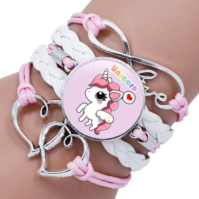 Unicorn Braided Kids Bracelet for Girls Friendship Bracelets Jewelry Multi-layer Charm Bracelet Fashion Jewelry - Shopeasywear