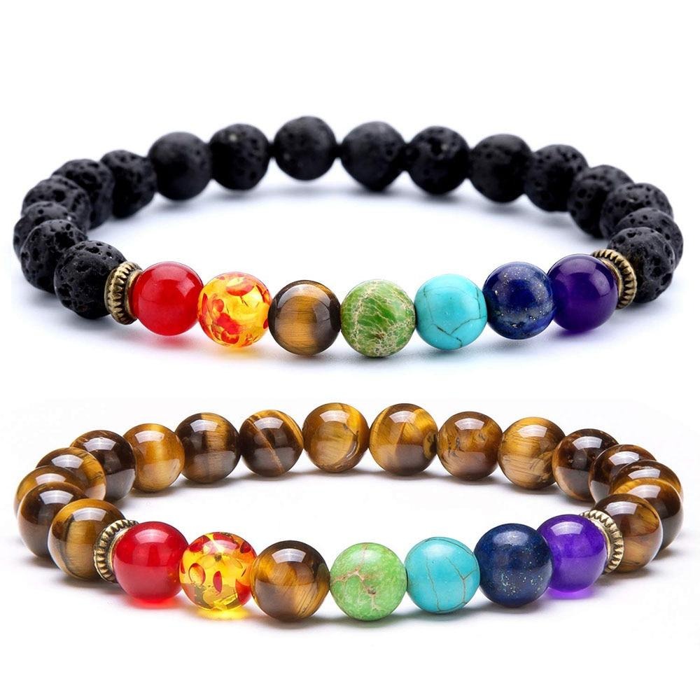 Natural Lava Stone Beaded Bracelet - Shopeasywear