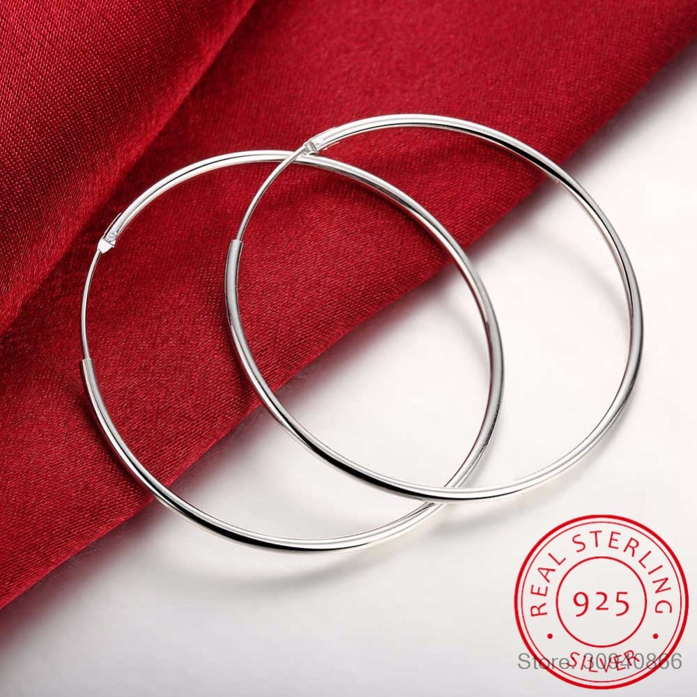 Silver Hoop Earring For Women - Shopeasywear