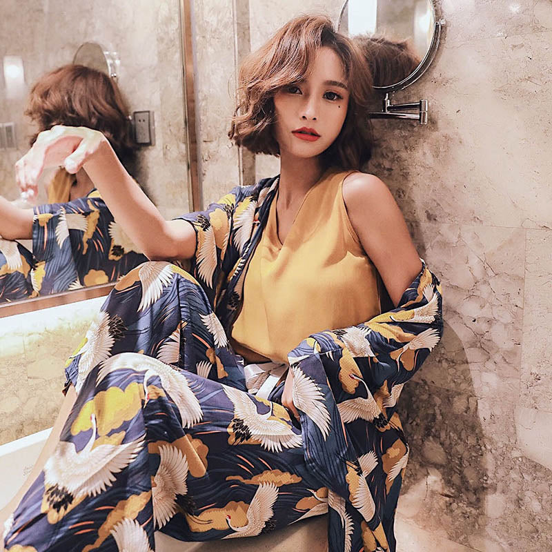 4 Pcs Women Pajamas Set