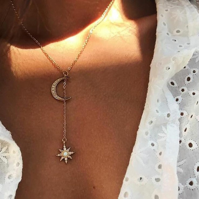 Gold Color Star Pendant - Shopeasywear