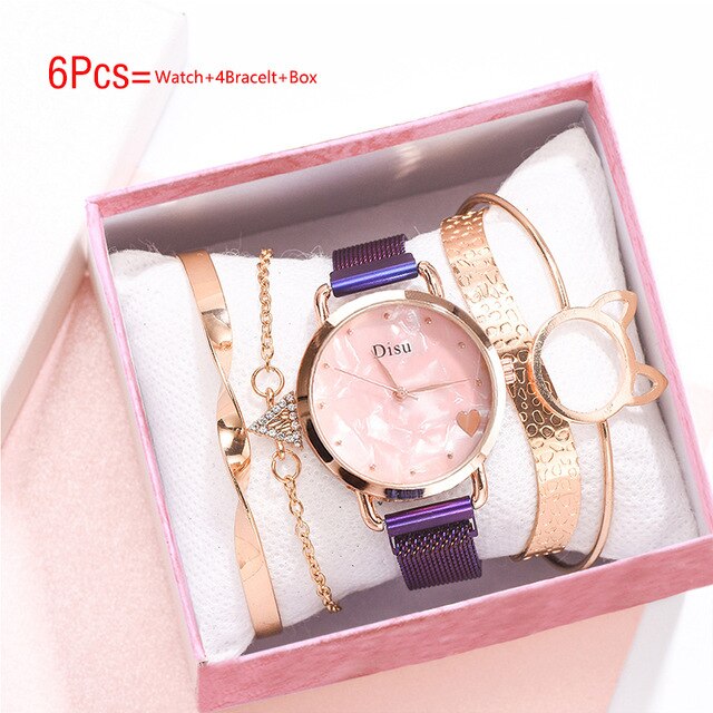 Luxury & Bracelet Set Gift Watch - Shopeasywear