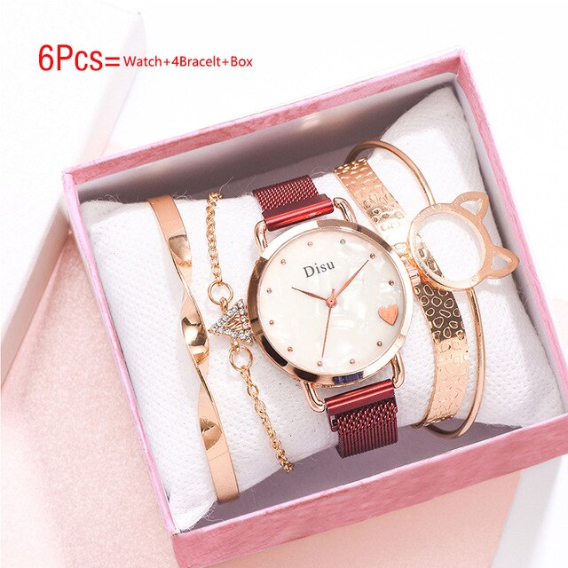 Luxury & Bracelet Set Gift Watch - Shopeasywear