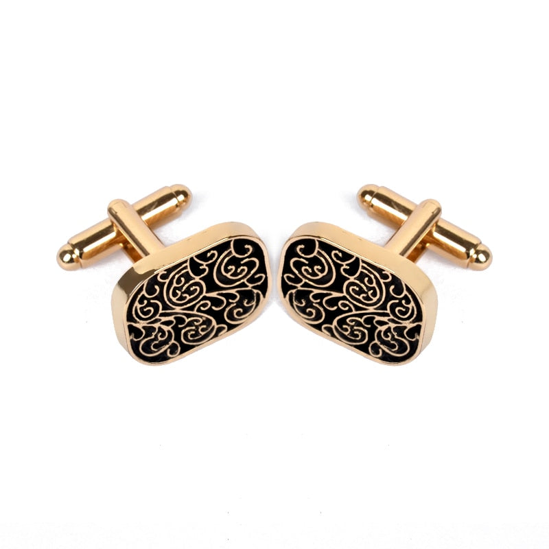 Buttons Gold Color Cuff Link - Shopeasywear