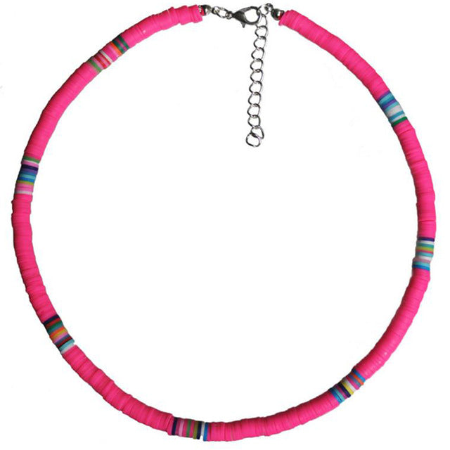 20 Colors Polymer Clay Necklace