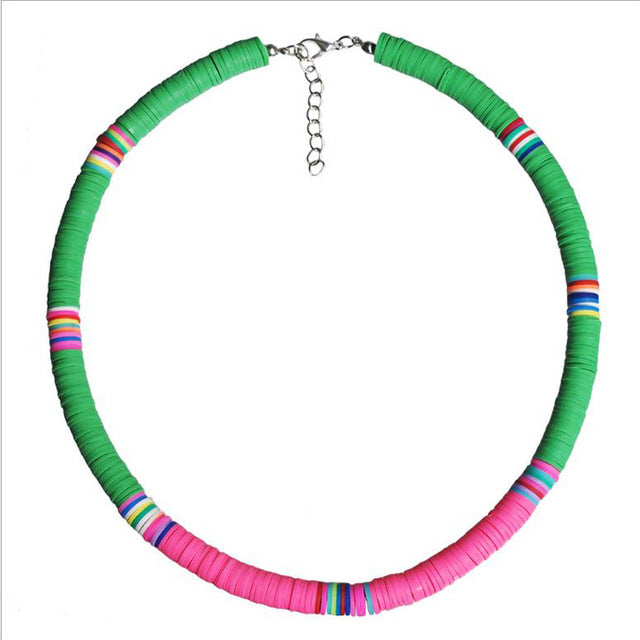 20 Colors Polymer Clay Necklace
