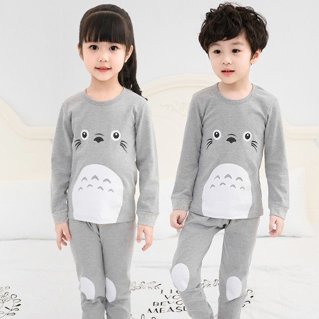 Autumn Winter Baby Girls Pajamas Sets