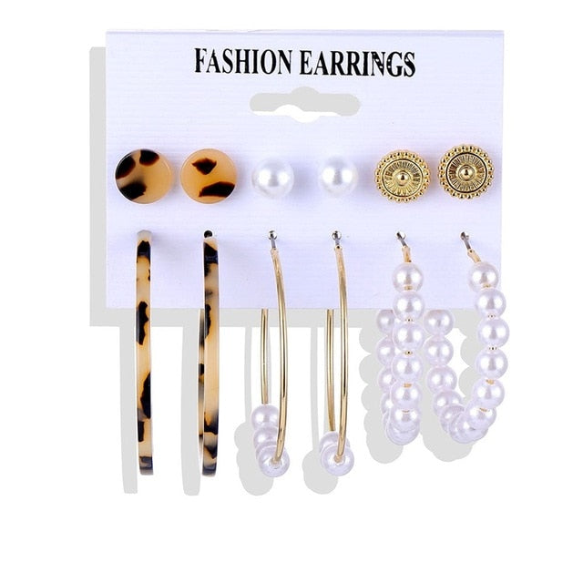 Fashion elegant pearl long earrings - Shopeasywear