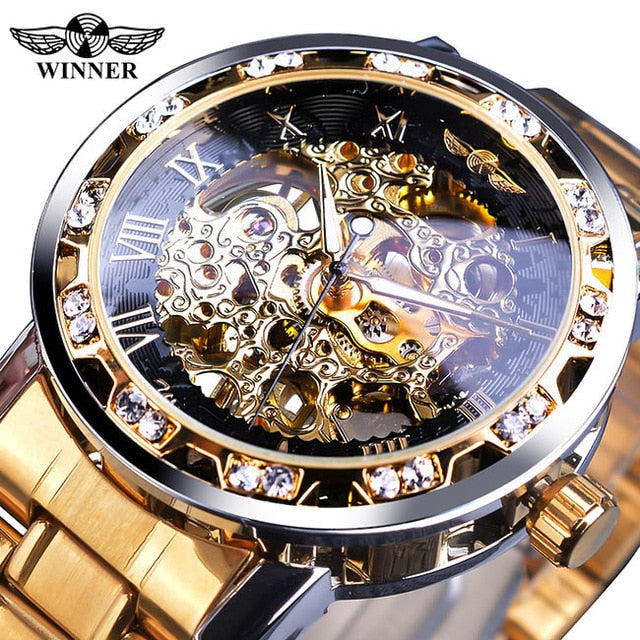 Flying Series Golden Mens Watch - Shopeasywear