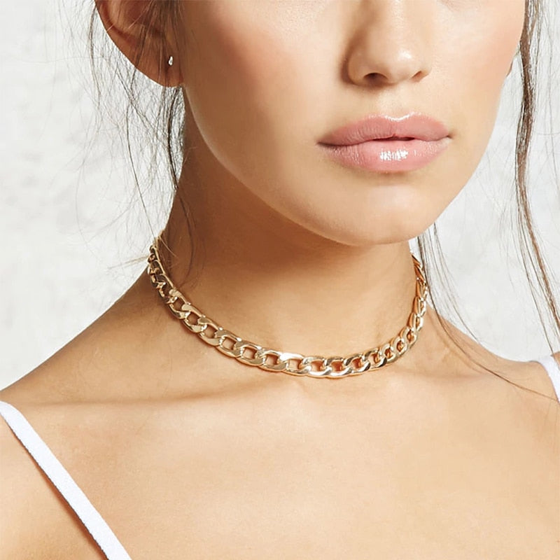 Fashion Link Chain Choker - Shopeasywear