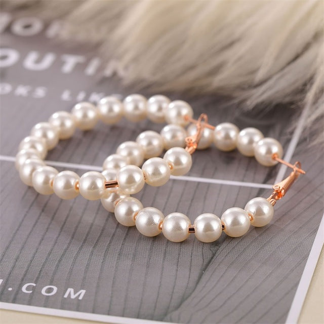 Trend Simulation Pearl Long Earrings - Shopeasywear