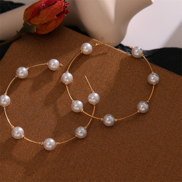 Trend Simulation Pearl Long Earrings - Shopeasywear