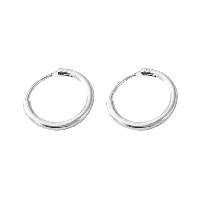 Big Smooth Circle Hoop Earrings - Shopeasywear