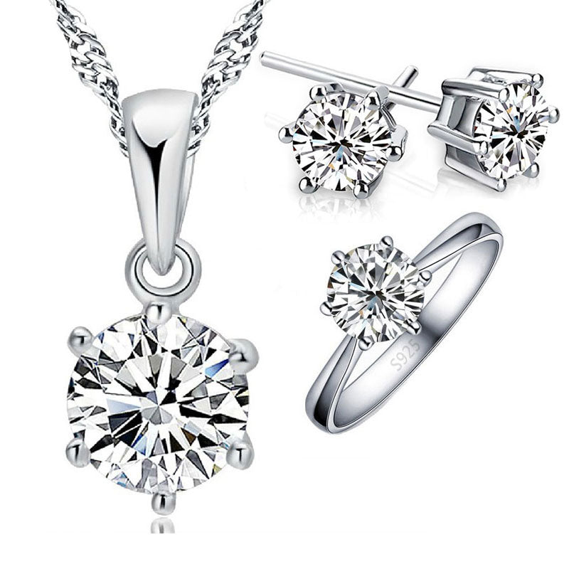 925 Sterling Silver Bridal Jewelry - Shopeasywear