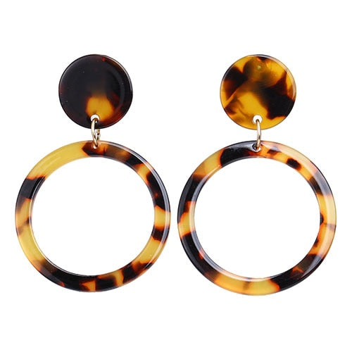 Acrylic Acetate Drop Earrings - Shopeasywear