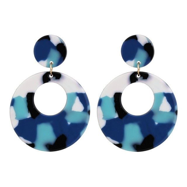 Acrylic Acetate Drop Earrings - Shopeasywear