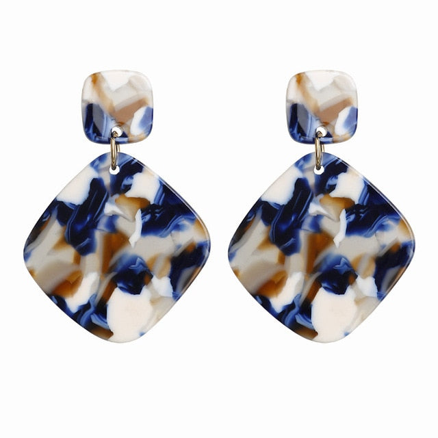 Acrylic Acetate Drop Earrings - Shopeasywear