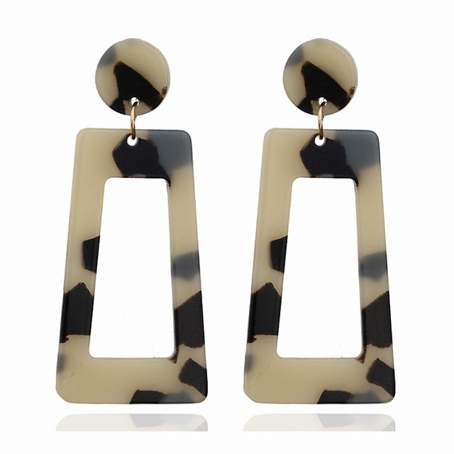 Acrylic Acetate Drop Earrings - Shopeasywear