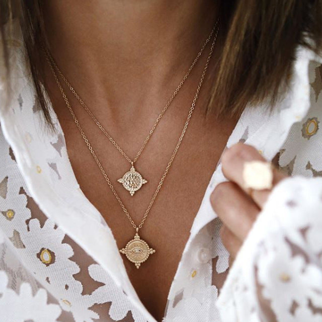 Shell Rose Pendant Necklace - Shopeasywear