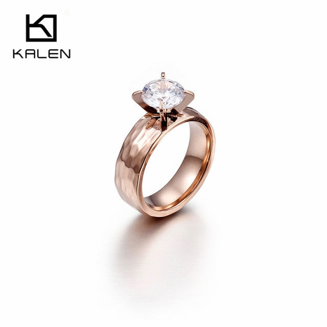 Gold Finger Engagement Rings