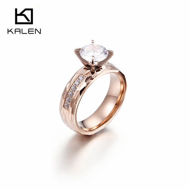 Gold Finger Engagement Rings