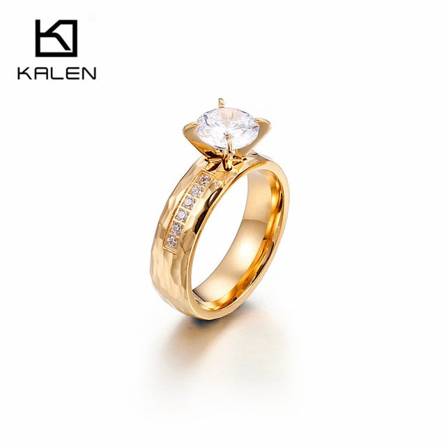 Gold Finger Engagement Rings