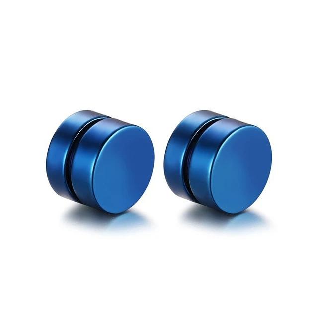 2 pcs Punk Mens Strong Magnet Magnetic Ear Stud - Shopeasywear