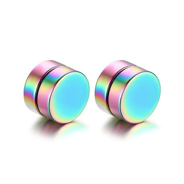 2 pcs Punk Mens Strong Magnet Magnetic Ear Stud - Shopeasywear