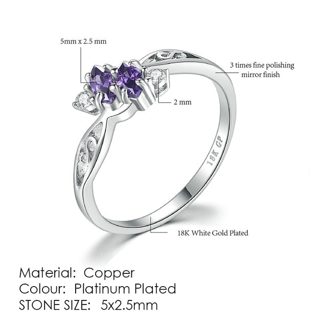 Cubic Zirconia Wedding Ring - Shopeasywear