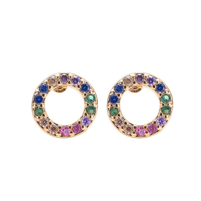 2 pcs CZ stud earring - Shopeasywear