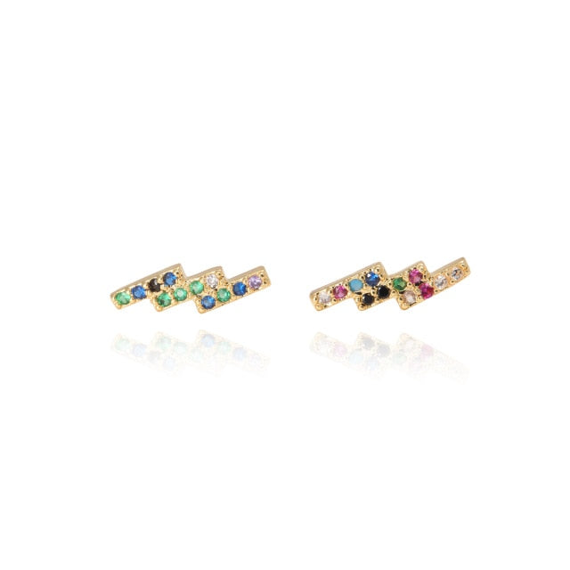 2 pcs CZ stud earring - Shopeasywear