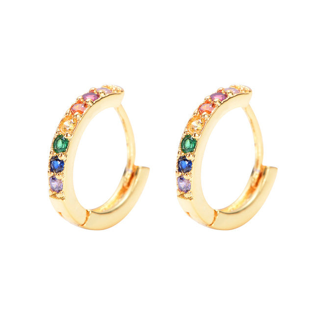 2 pcs CZ stud earring - Shopeasywear