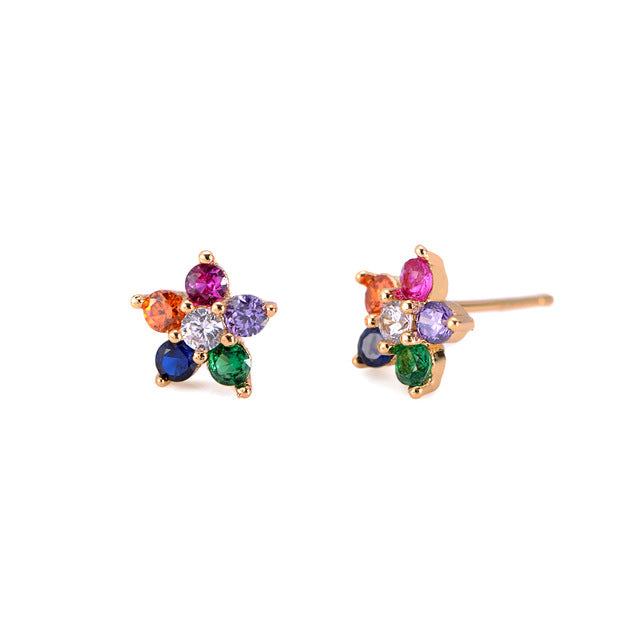 2 pcs CZ stud earring - Shopeasywear