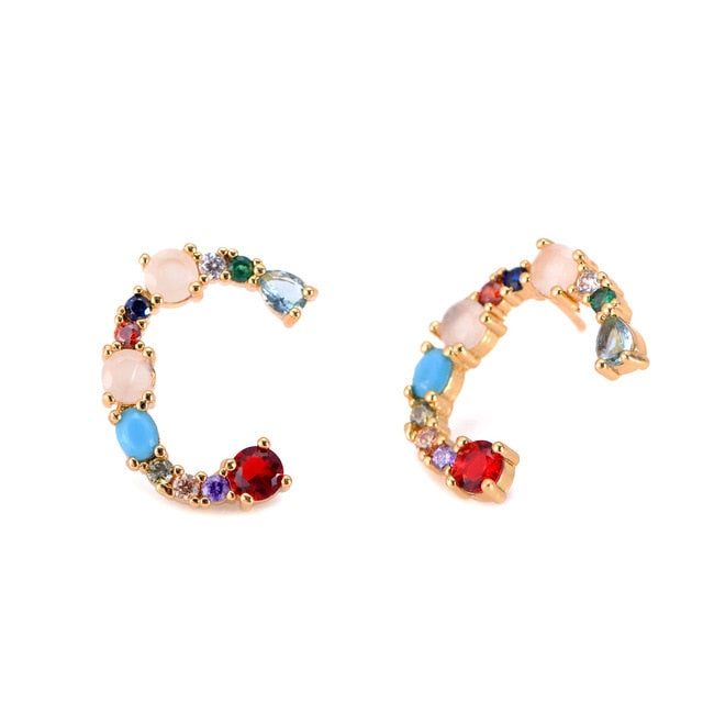2 pcs CZ stud earring - Shopeasywear