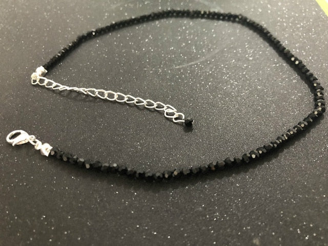 Simple Black Beads Necklace