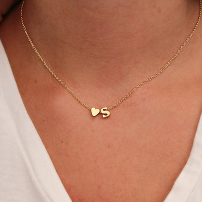 Tiny Heart Personalized Necklace - Shopeasywear