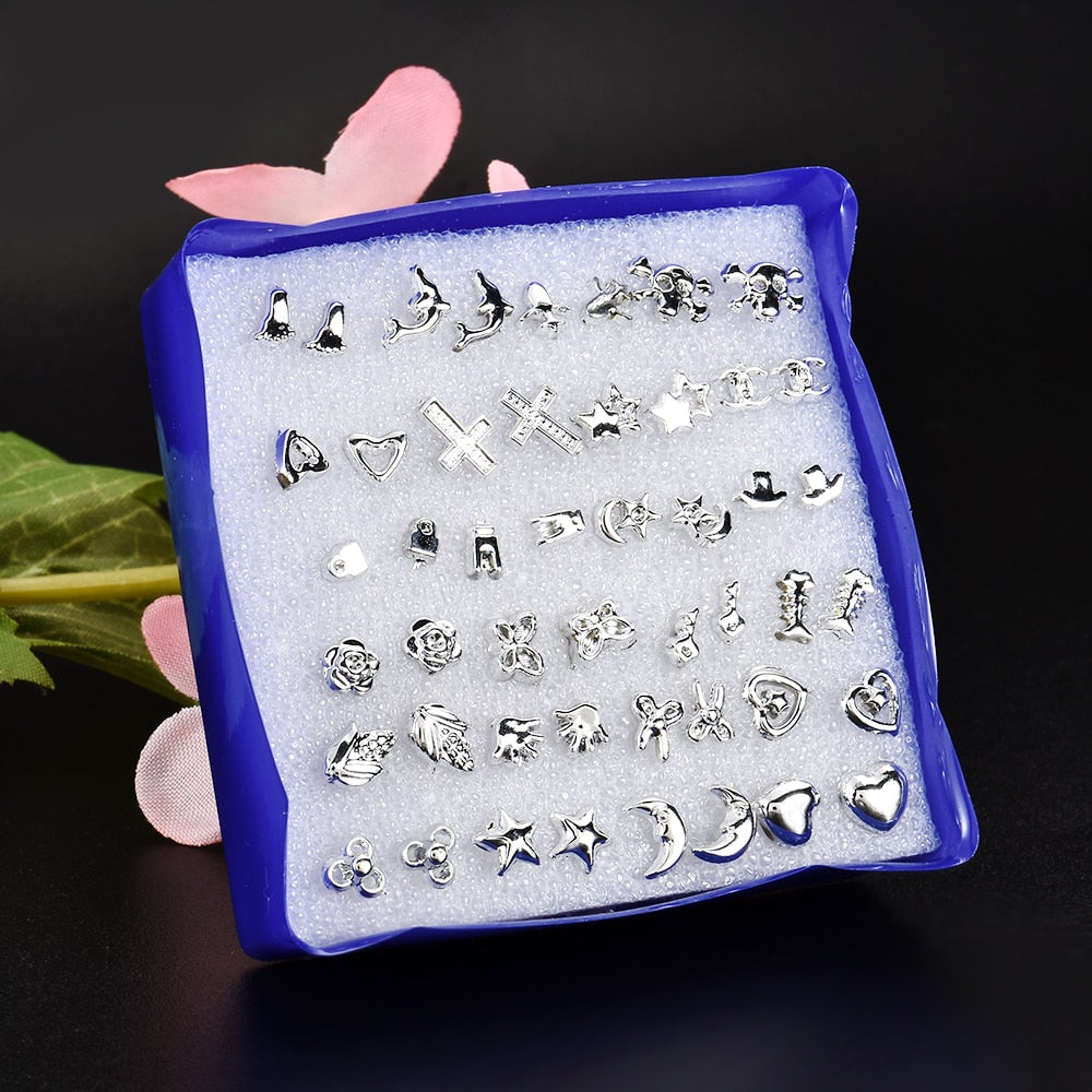Unisex Mix Styles Stud Earrings