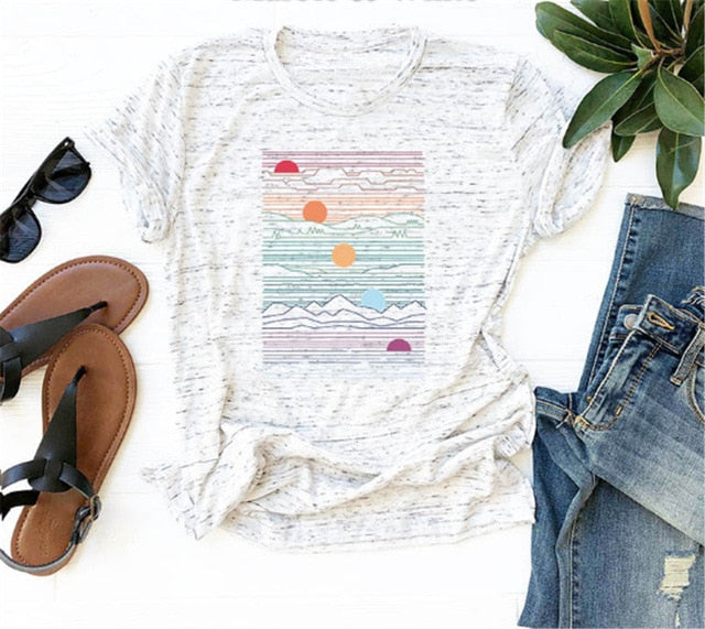 Short Sleeve O-Neck Women T shirt