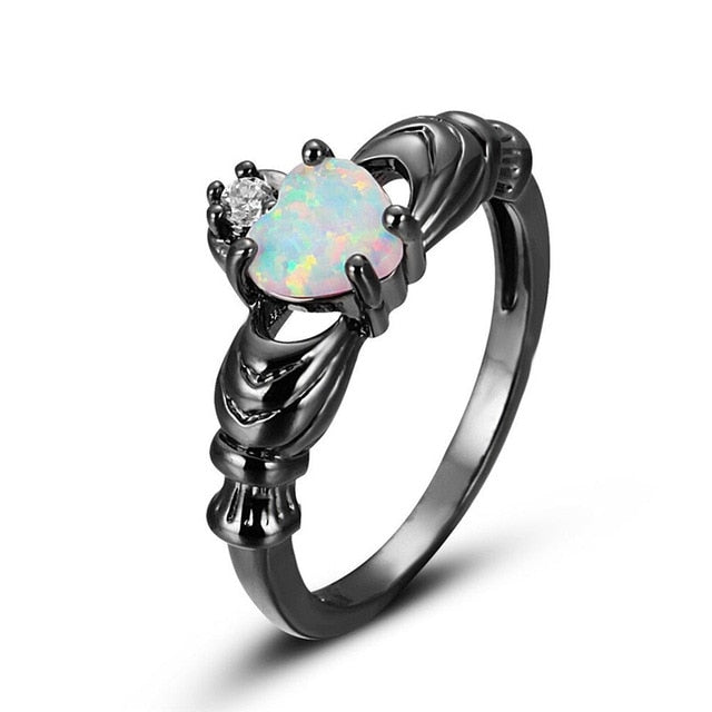 Love Heart Charm Finger Ring - Shopeasywear