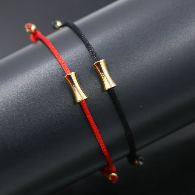 2pcs/set Couple Bracelet Copper Heart Dog Butterfly Hamsa Wish Bracelet Braid Rope Adjustable Bracelets For Women Kids Jewelry - Shopeasywear