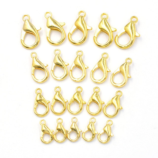 Mixed 7 Color 10/12/14/16mm Metal Lobster - Shopeasywear