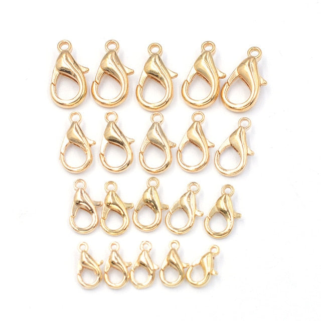 Mixed 7 Color 10/12/14/16mm Metal Lobster - Shopeasywear