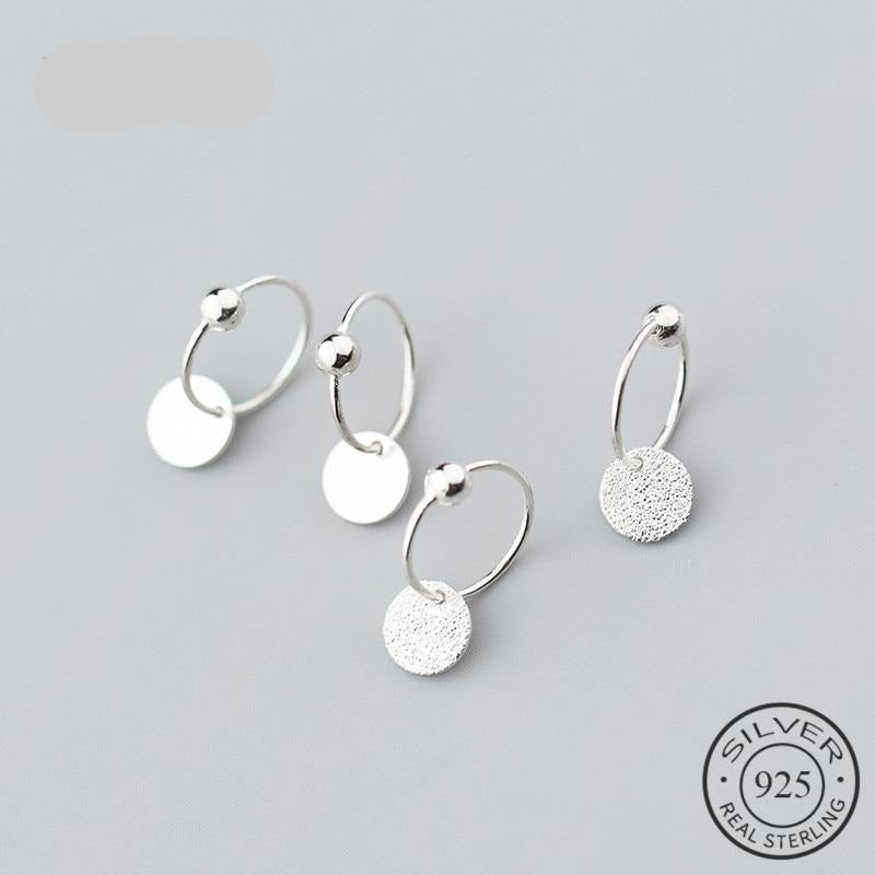 Round Bead Classic Hoop Earrings - Shopeasywear