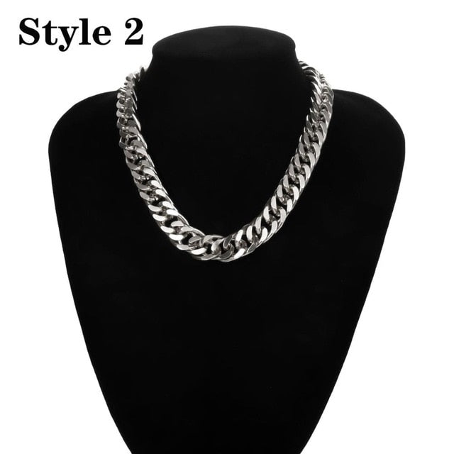 Punk Cuban Choker Necklace - Shopeasywear