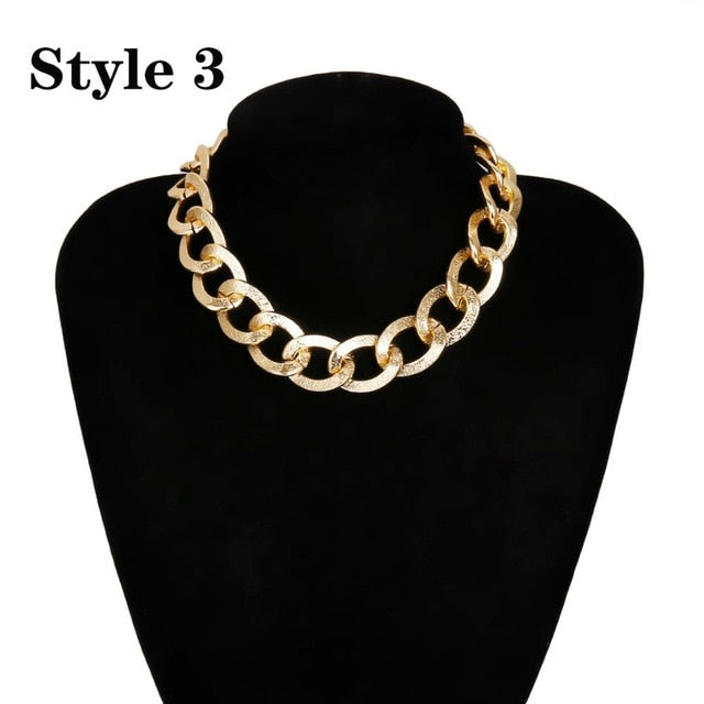 Punk Cuban Choker Necklace - Shopeasywear