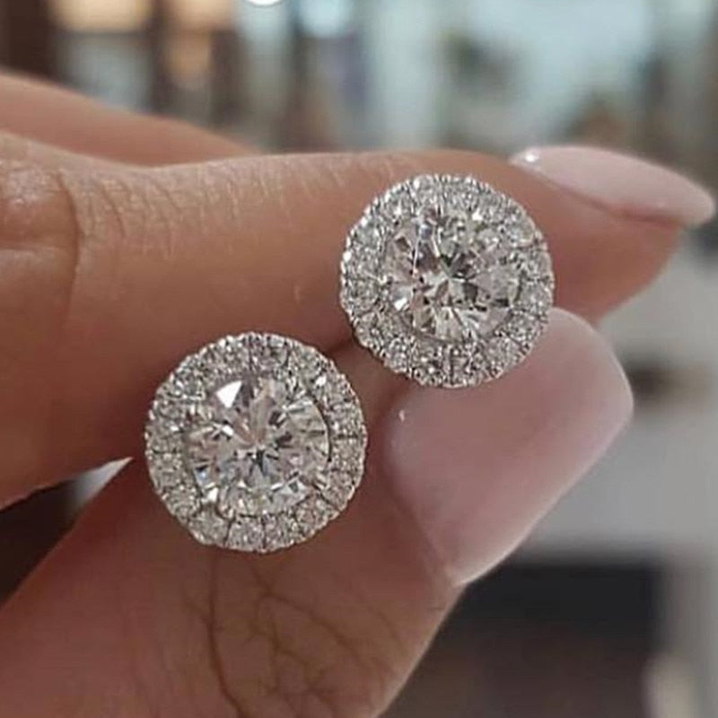 Small Zirconia Diamond Earrings For Women - Shopeasywear