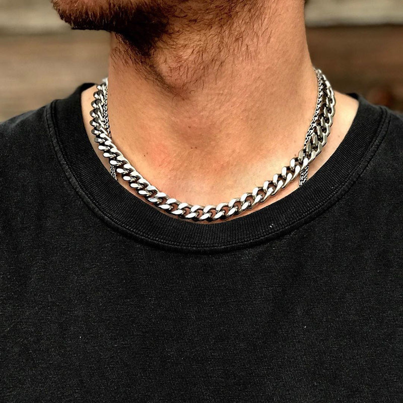 STEEL NECKLACE FOR MEN JEWELRY - Shopeasywear
