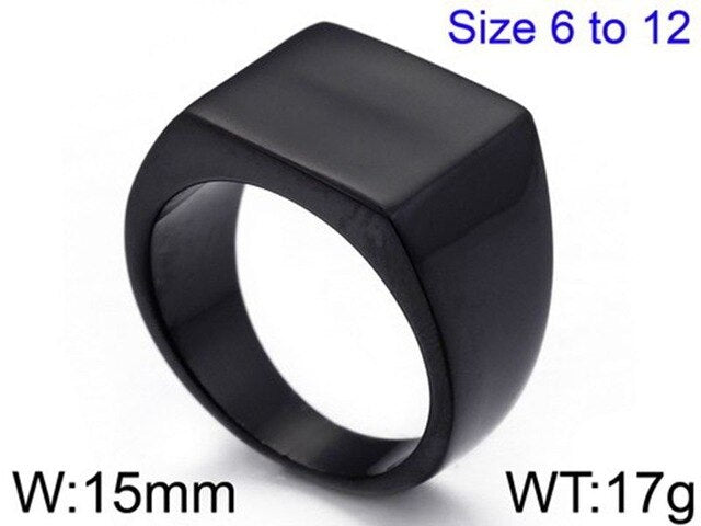 Round Stainless Steel Ring - Shopeasywear