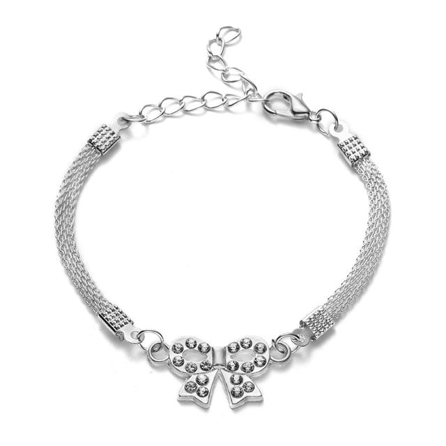 2020 High Quality Silver Bracelets With Crystals Rhinestone Infinity Bracelet Men's Women's Jewelry - Shopeasywear