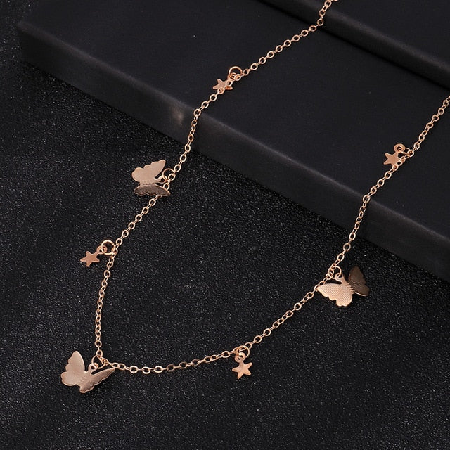 Gold Silver Color Chain Necklaces - Shopeasywear